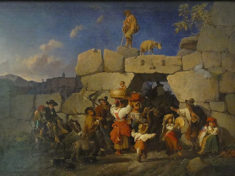 1802-Theodor Leopold Weller - Ritorno dei contadini italiani — 1831